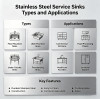 A Beginner's Guide to Stainless Steel Service Sinks: Types and Applications