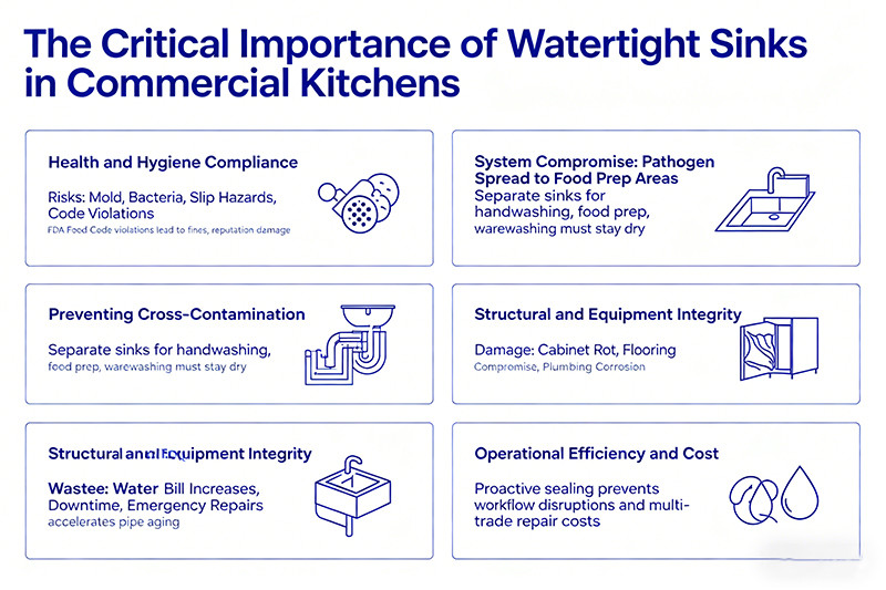 commercial kitchen sink