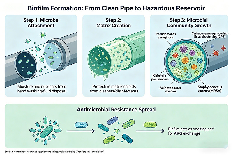 from clean pipe to hazardous reservoir
