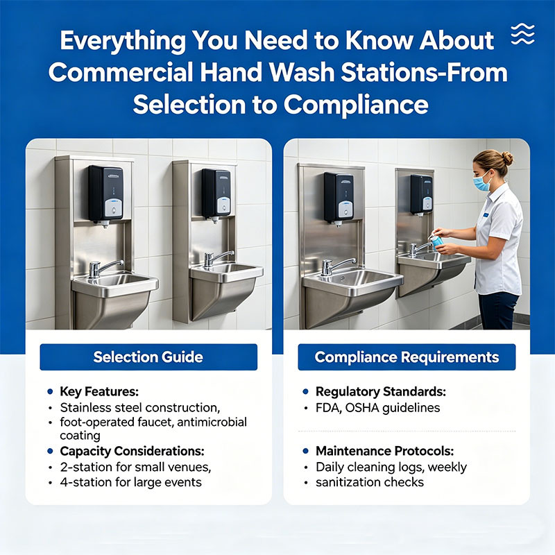 Everything You Need to Know About Commercial Hand Wash Stations: From Selection to Compliance