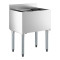 Stainless Steel Underbar Ice Bin with Bottle Holders