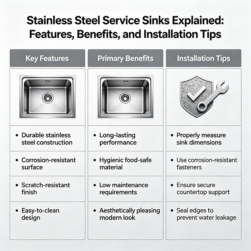 Stainless Steel Service Sinks Explained: Features, Benefits, and Installation Tips