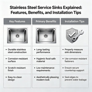 Stainless Steel Service Sinks Explained: Features, Benefits, and Installation Tips