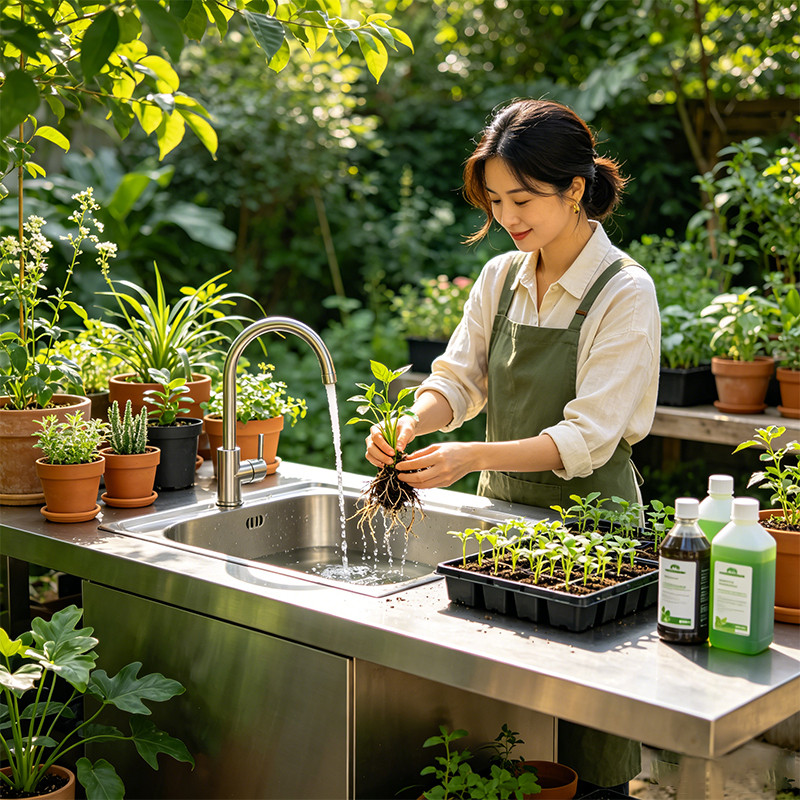 Plant Watering & Seedling Workbench