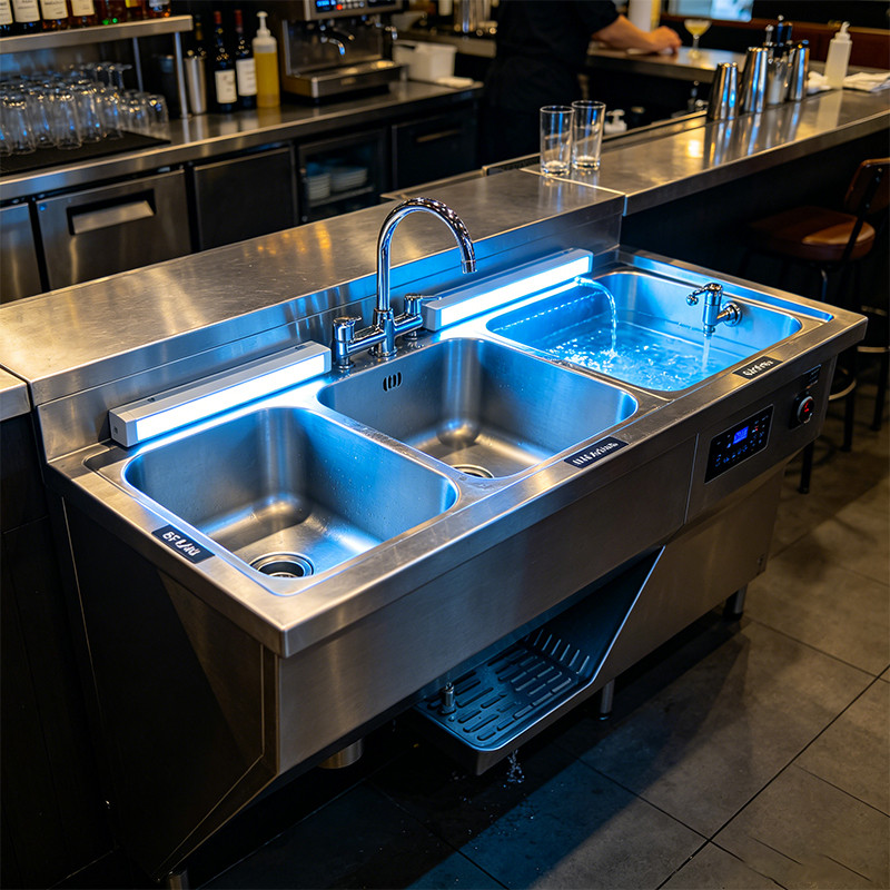 Commercial Bar Sinks Explained: Design, Compliance, and Effective Disinfection
