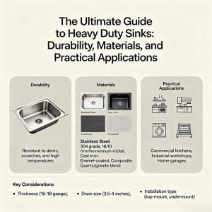 The Ultimate Guide to Heavy Duty Sinks: Durability, Materials, and Practical Applications
