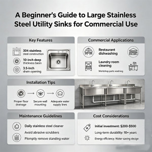 A Beginner's Guide to Large Stainless Steel Utility Sinks for Commercial Use