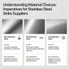 Understanding Material Choices: Imperatives for Stainless Steel Sinks Suppliers