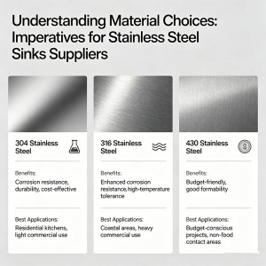 Understanding Material Choices: Imperatives for Stainless Steel Sinks Suppliers