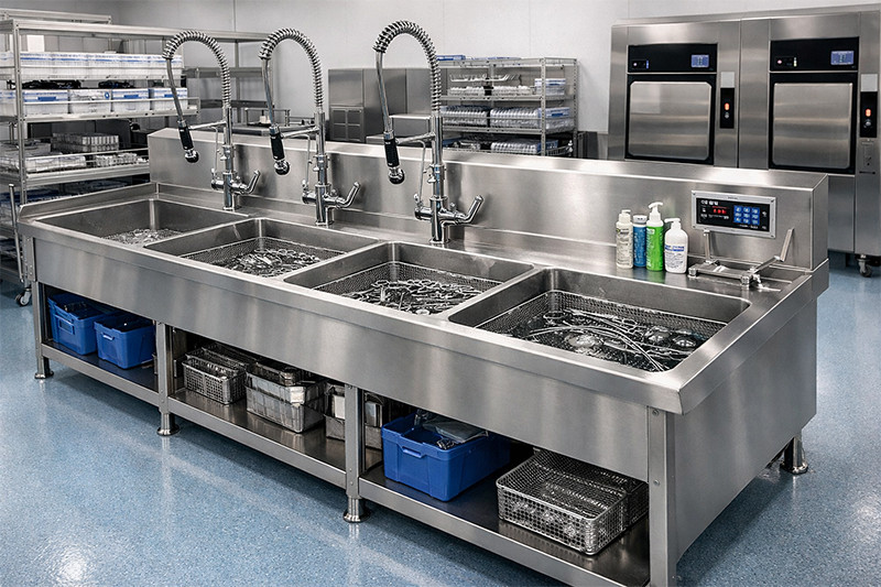 CSSD Instrument Decontamination Sink