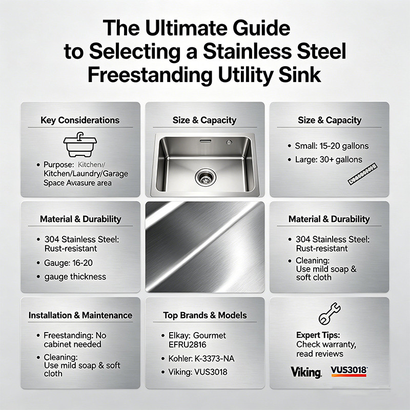 The Ultimate Guide to Selecting a Stainless Steel Freestanding Utility Sink