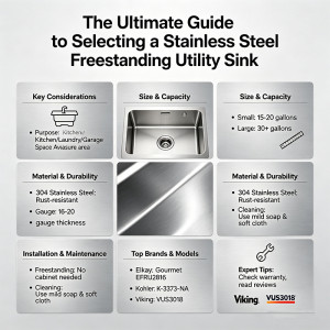 The Ultimate Guide to Selecting a Stainless Steel Freestanding Utility Sink
