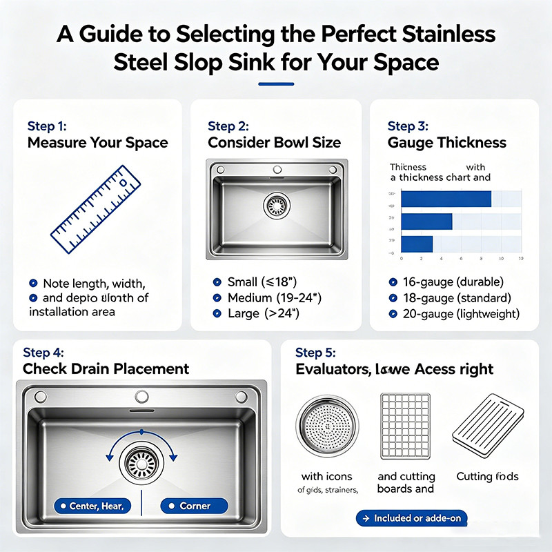 A Guide to Selecting the Perfect Stainless Steel Slop Sink for Your Space