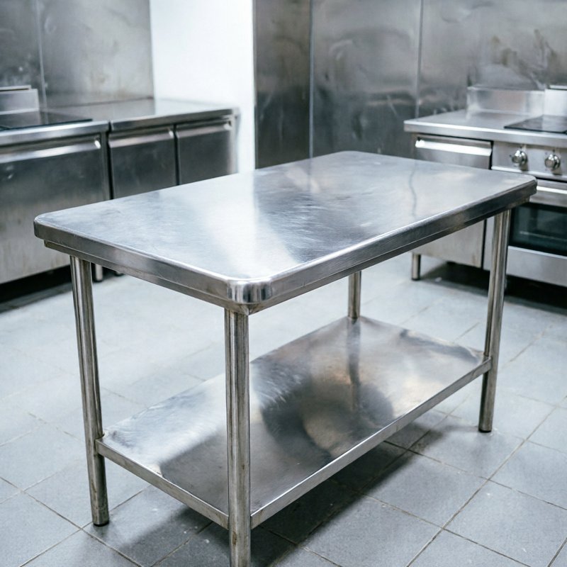 Samsink Commercial Stainless Steel Work Table with Undershelf