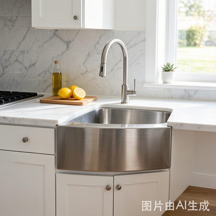 Farmhouse apron front sink installation