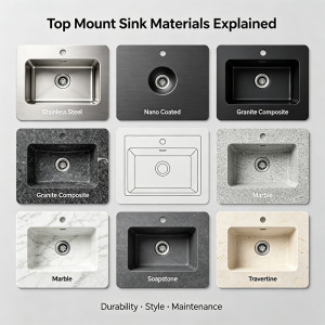 Top Mount Kitchen Sink Materials Explained: From Basics to Luxury