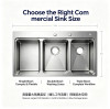 How to Choose the Right commercial sink dimensions: A Guide to Single, Double, and Triple Compartment Setups