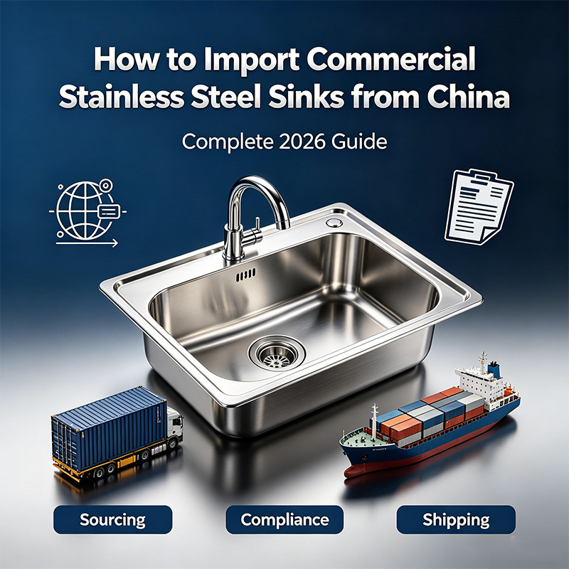 How to Import Commercial Stainless Steel Sinks from China: Complete 2026 Guide