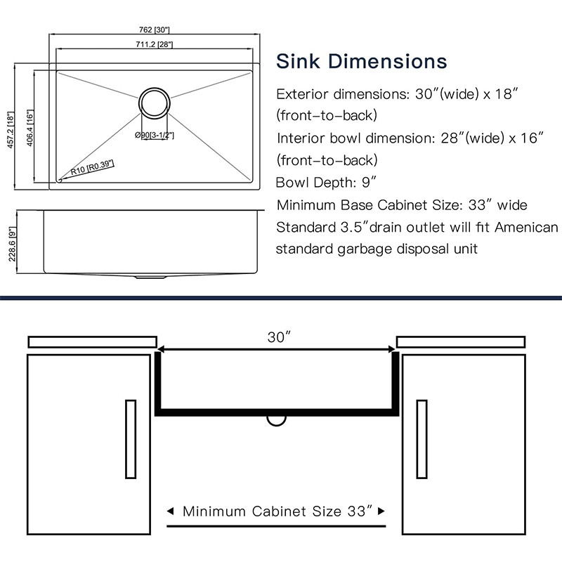 stainless steel undermount workstation sink