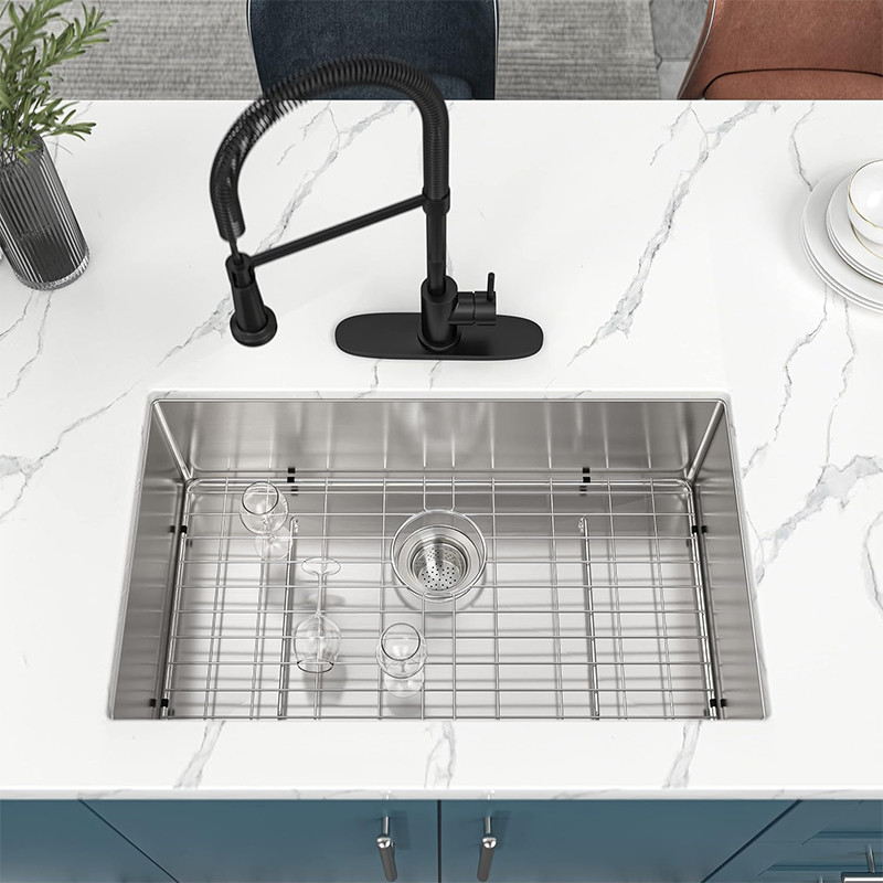 undermount stainless steel sink single bowl
