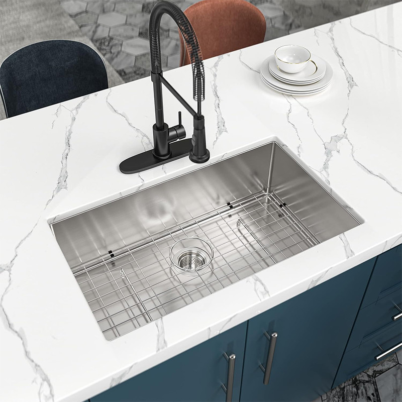 undermount stainless steel sink single bowl
