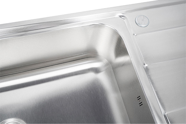 stainless steel single sink with drainboard