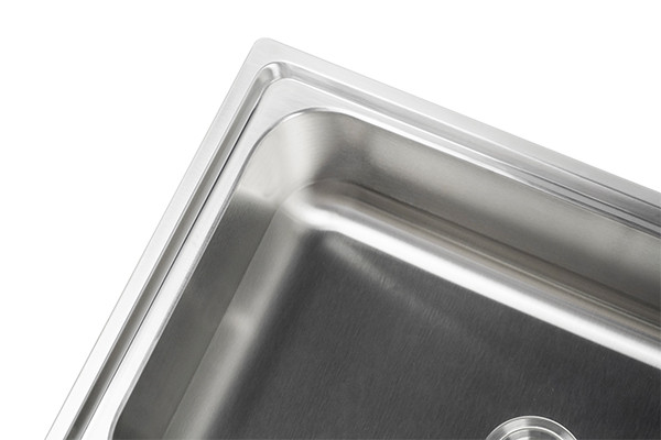 stainless steel single sink with drainboard