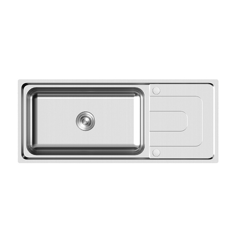 stainless steel single sink with drainboard