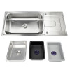Heavy Duty Single Bowl Drainboard Sink – 18 Gauge Stainless Steel Single Sink with Drainboard for High-Volume Use