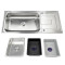 Heavy Duty Single Bowl Drainboard Sink – 18 Gauge Stainless Steel Single Sink with Drainboard for High-Volume Use