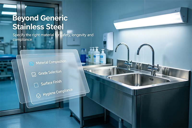 A detailed chart showing the classification and elemental composition of different stainless steel grades.