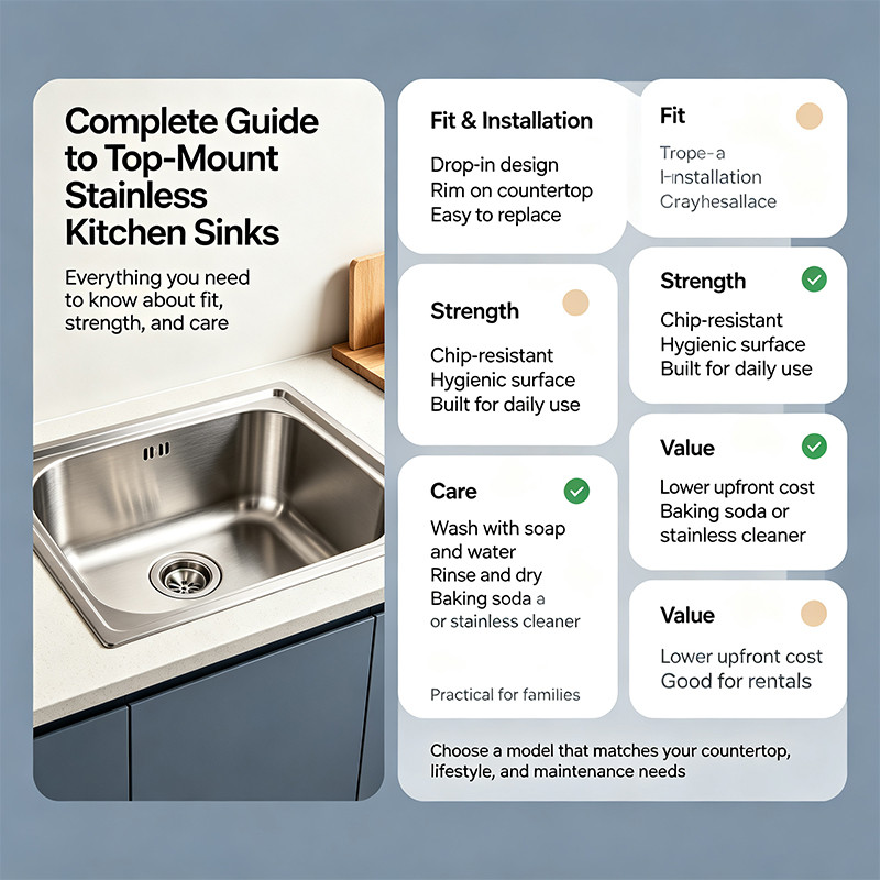 The Essential Guide to Top Mount Stainless Kitchen Sinks