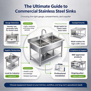 The Ultimate Guide to Commercial Stainless Steel Sinks: Choosing the Right Gauge, Compartments, and Suppliers