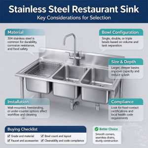 What Are the Essential Considerations for a Stainless Steel Restaurant Sink?