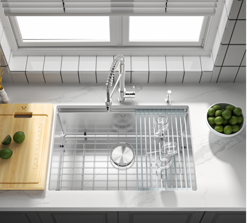 Single bowl kitchen sink