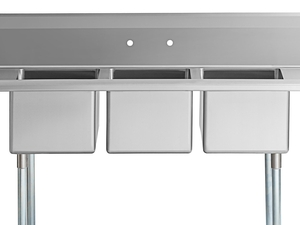 commercial stainless steel sink