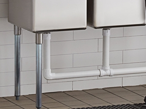 commercial kitchen 3 bay sink