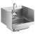 Wall Mounted Commercial Sink With Gooseneck Faucet and Side Splash