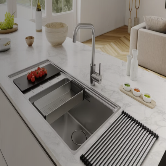stainless steel sink