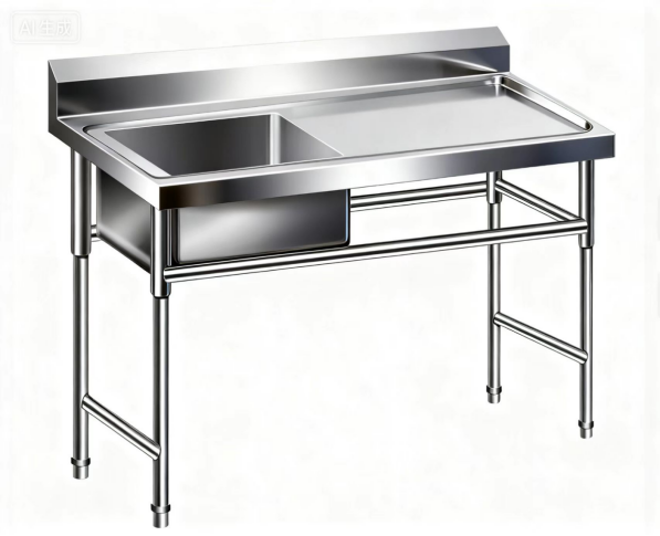 stainless steel laundry sink with legs
