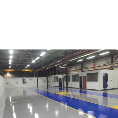 طلاء أرضيات إيبوكسي مائي | حل أرضيات صناعية عالي الضغط ومضاد للغبار