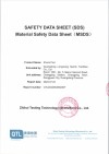 MSDS Test Report for Shock Absorber Pad