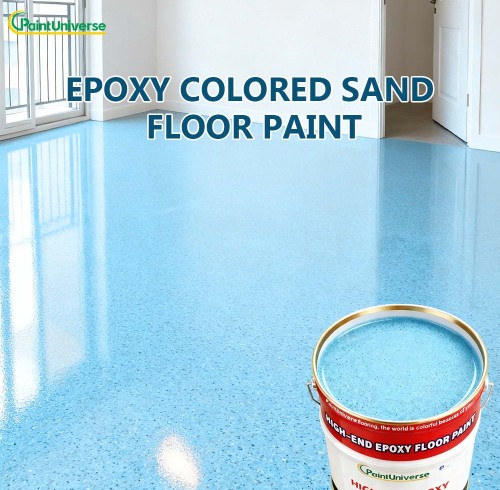 Epoxy Colored Sand Floor Paint Durable Slip-Resistant Decorative Coating for Industrial & Commercial Use