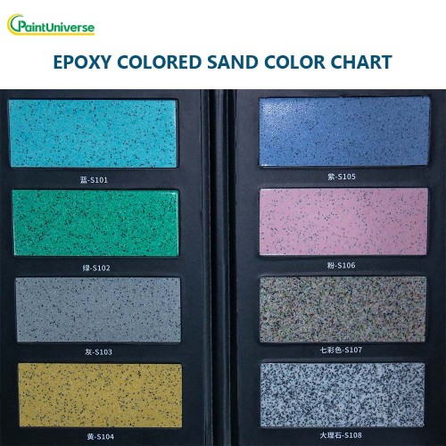 Epoxy Colored Sand Floor Paint Durable Slip-Resistant Decorative Coating for Industrial & Commercial Use