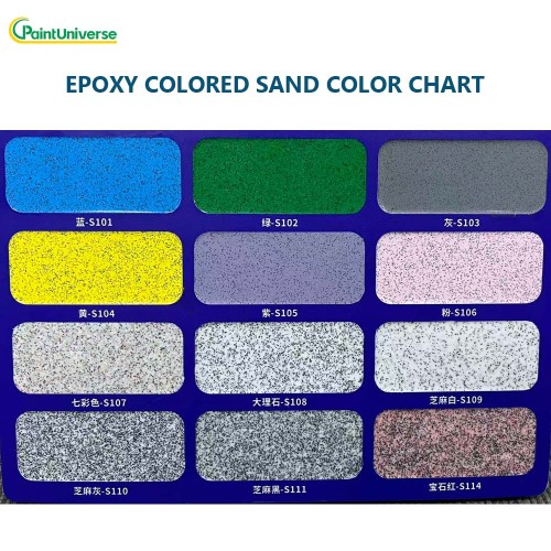 Epoxy Color Sand Floor Paint Durable Slip-Resistant Decorative Coating for Industrial & Commercial Use