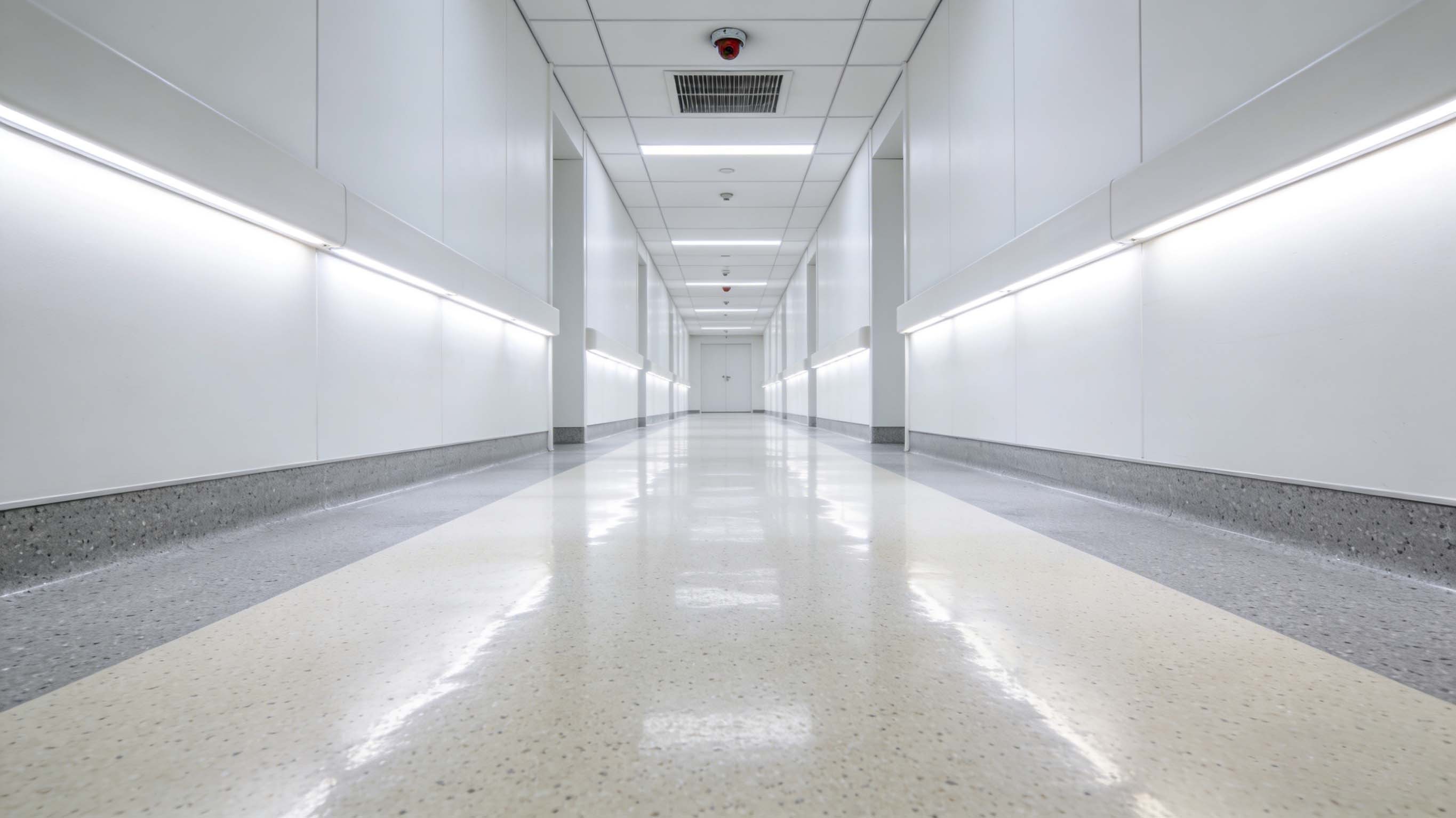 Hospital epoxy colored sand floor