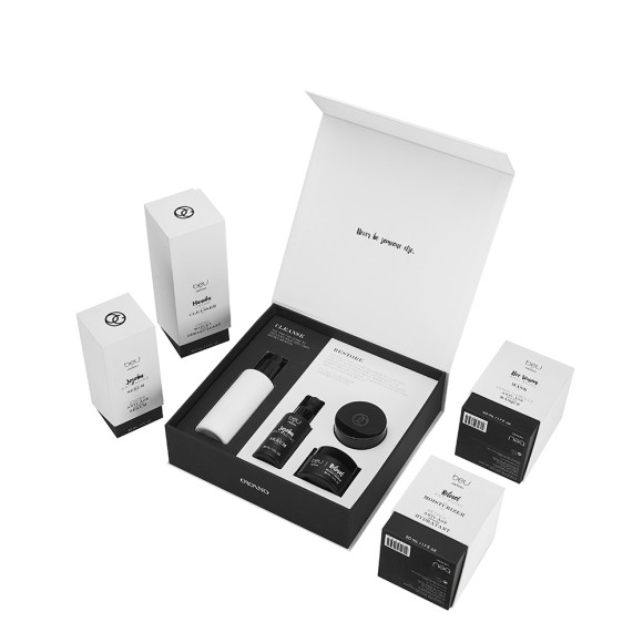 Unique Skincare Packaging Box for Glass Bottle | EVA Foam with Paper Card Insert