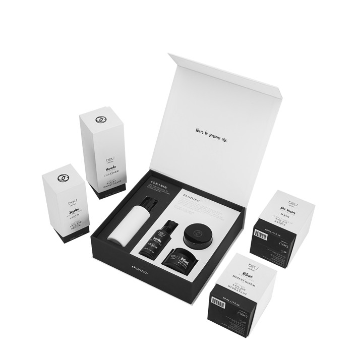 Unique Skincare Packaging Box for Glass Bottle | EVA Foam with Paper Card Insert