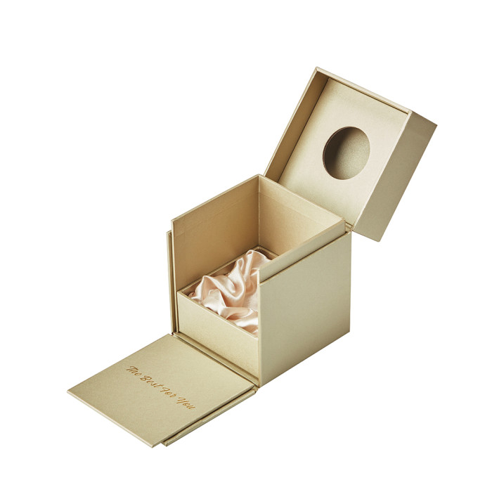 Perfume Packaging Boxes with Magnetic Lid  | Pearl Texture Paper Material