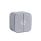 Light Gray Fabric Material Small Jewelry Box | Custom Sliver Foil Stamping Logo